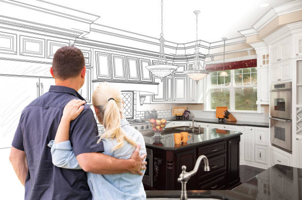 Professional Kitchen Island Installation technician working in Fork, MD